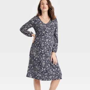 Isabel by Ingrid & Isabel maternity dress blue floral